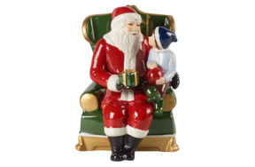 Фигурка Villeroy&Boch Christmas Toys Санта на кресле 10 см, фарфор