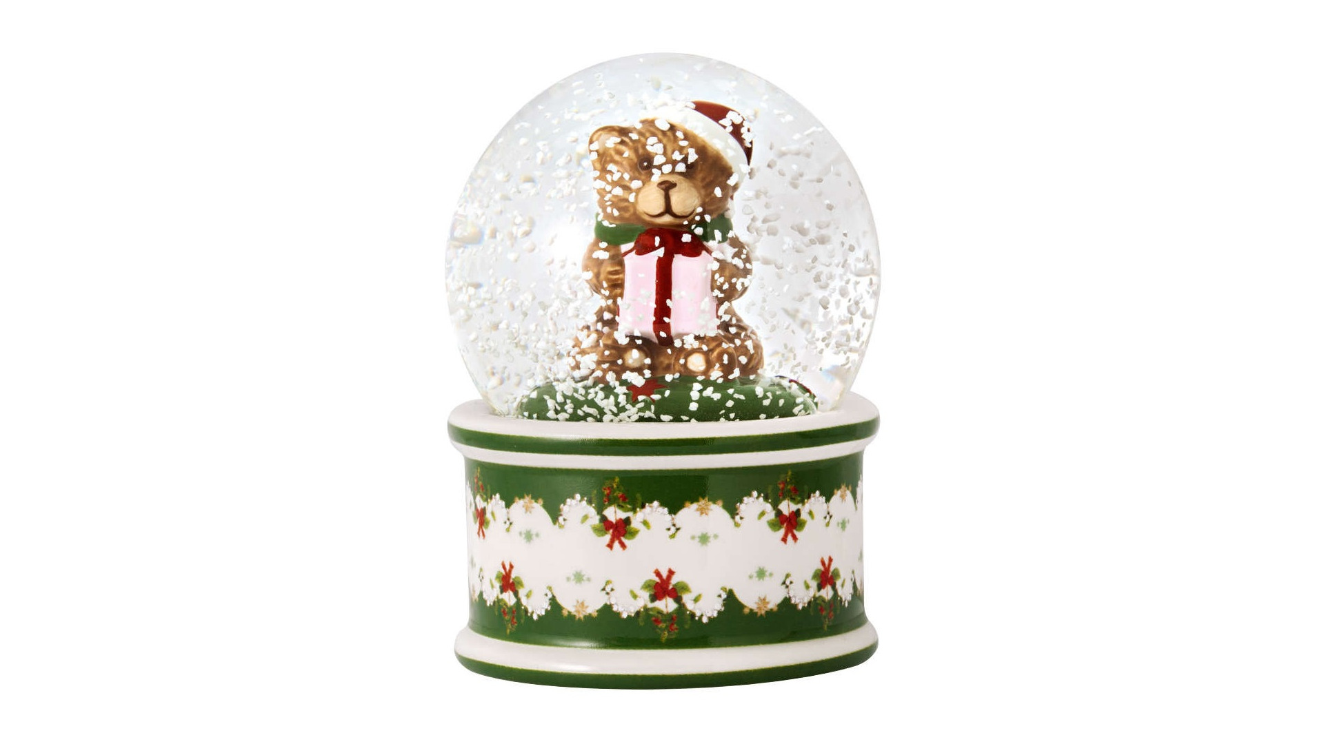 Фигурка Снежный шар Villeroy&Boch Christmas Toys Медведь 6,5 см, фарфор