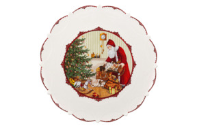 Блюдо круглое Villeroy&Boch Toy's Fantasy Санта с детьми 42 см, фарфор