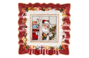 Блюдо квадратное Villeroy&Boch Toy's Fantasy Санта 23 см, фарфор