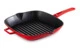 Сковорода-гриль квадратная LAVA 26 см, 1,85 л, чугун, красная