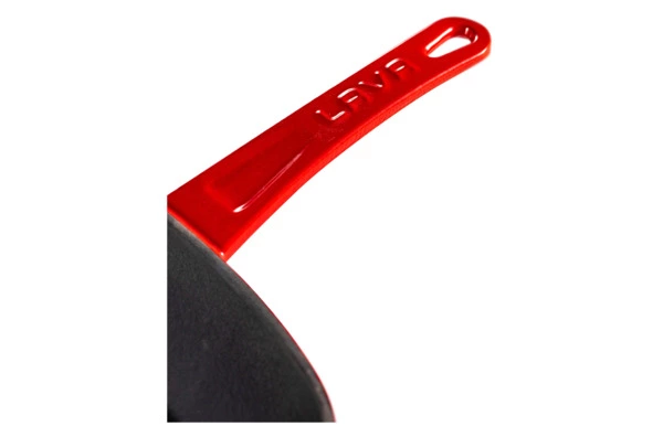 Сковорода-гриль квадратная LAVA 26 см, 1,85 л, чугун, красная