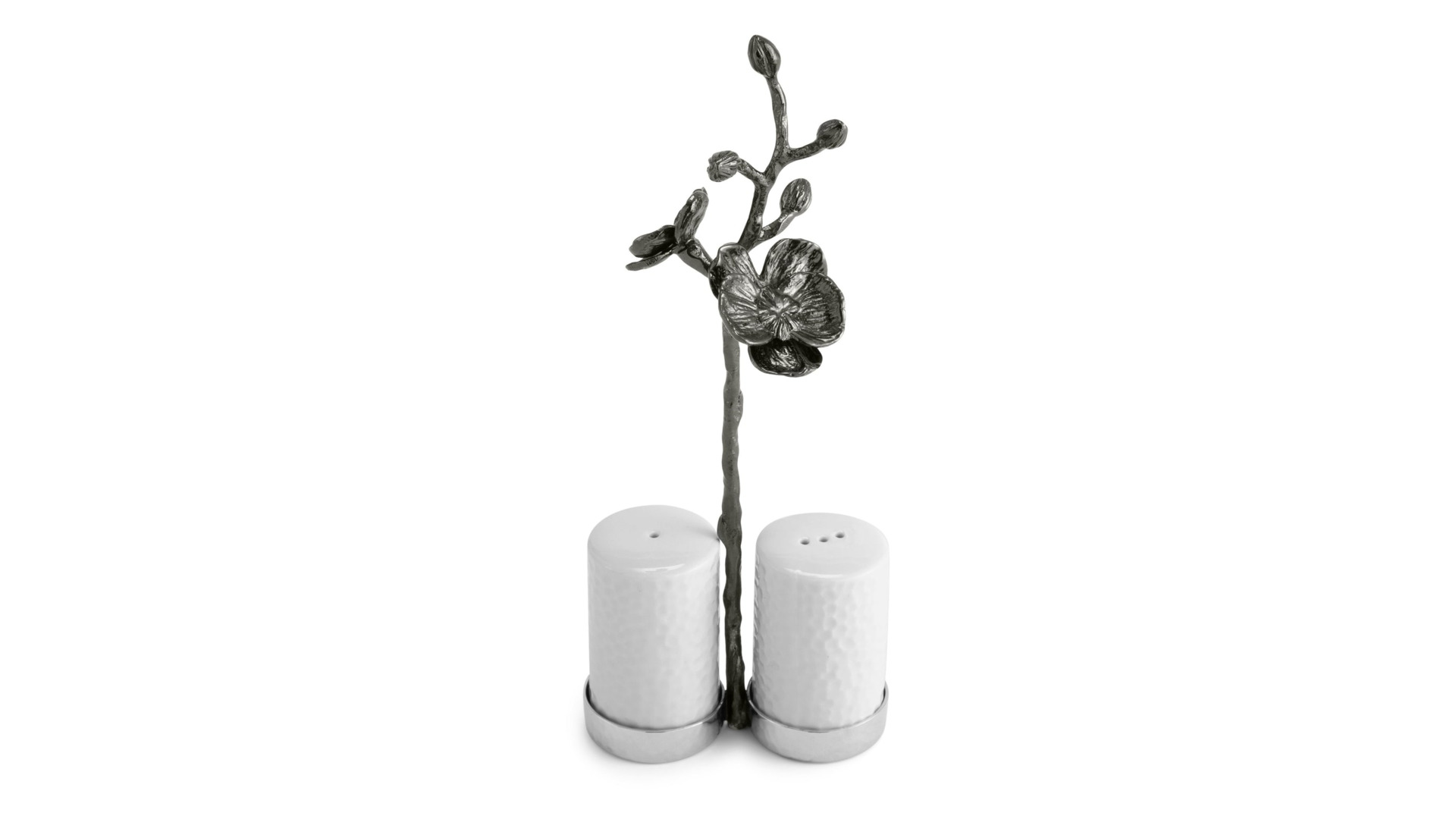 Набор солонка и перечница Michael Aram Чёрная орхидея 21,5 см, фарфор