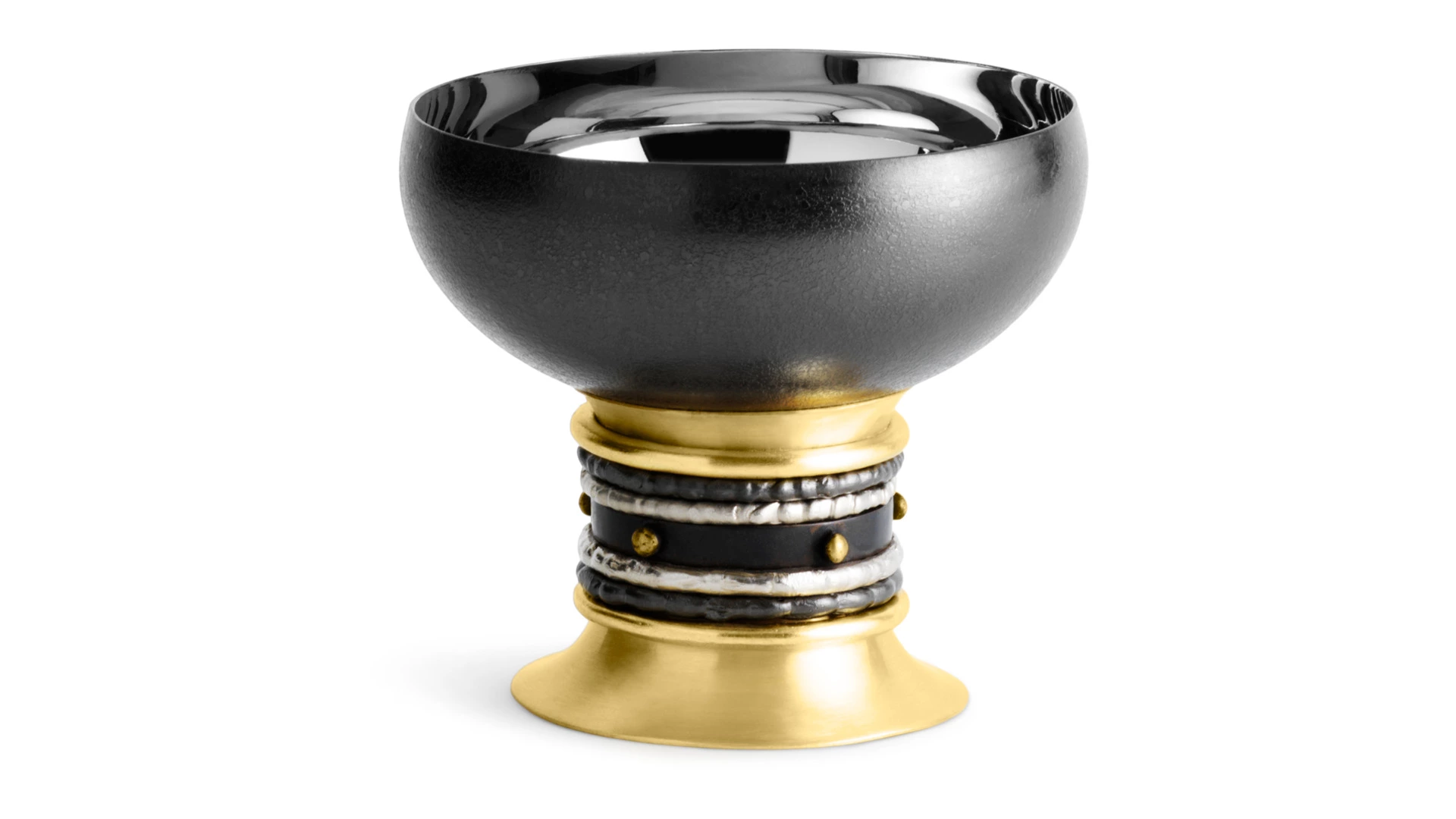 Чаша для орехов Michael Aram Нага 11 см, сталь нержавеющая, латунь, никель