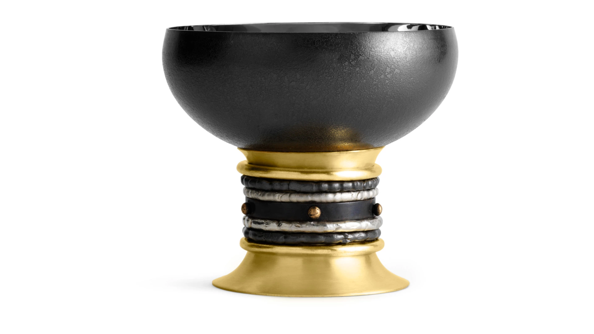 Чаша для орехов Michael Aram Нага 11 см, сталь нержавеющая, латунь, никель