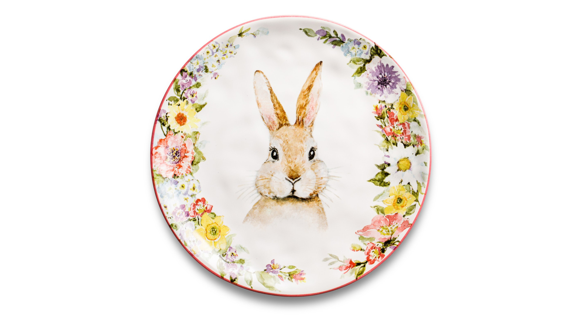 Тарелка закусочная  Certified Int Весенний сад Кролик уверенный 22 см, керамика