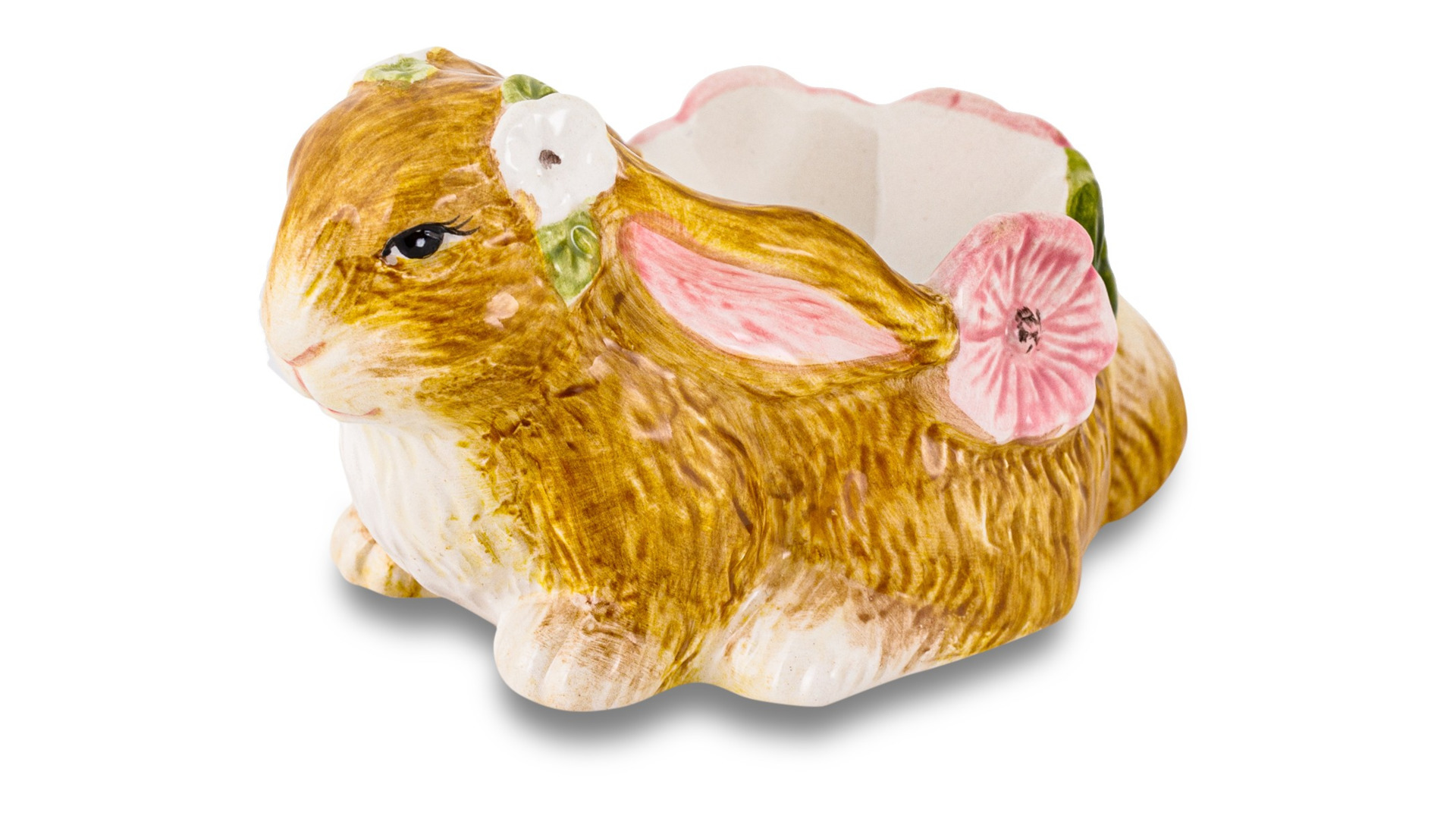 Подставка для яиц 3D Certified Int Весенний сад Кролик 6 см, керамика