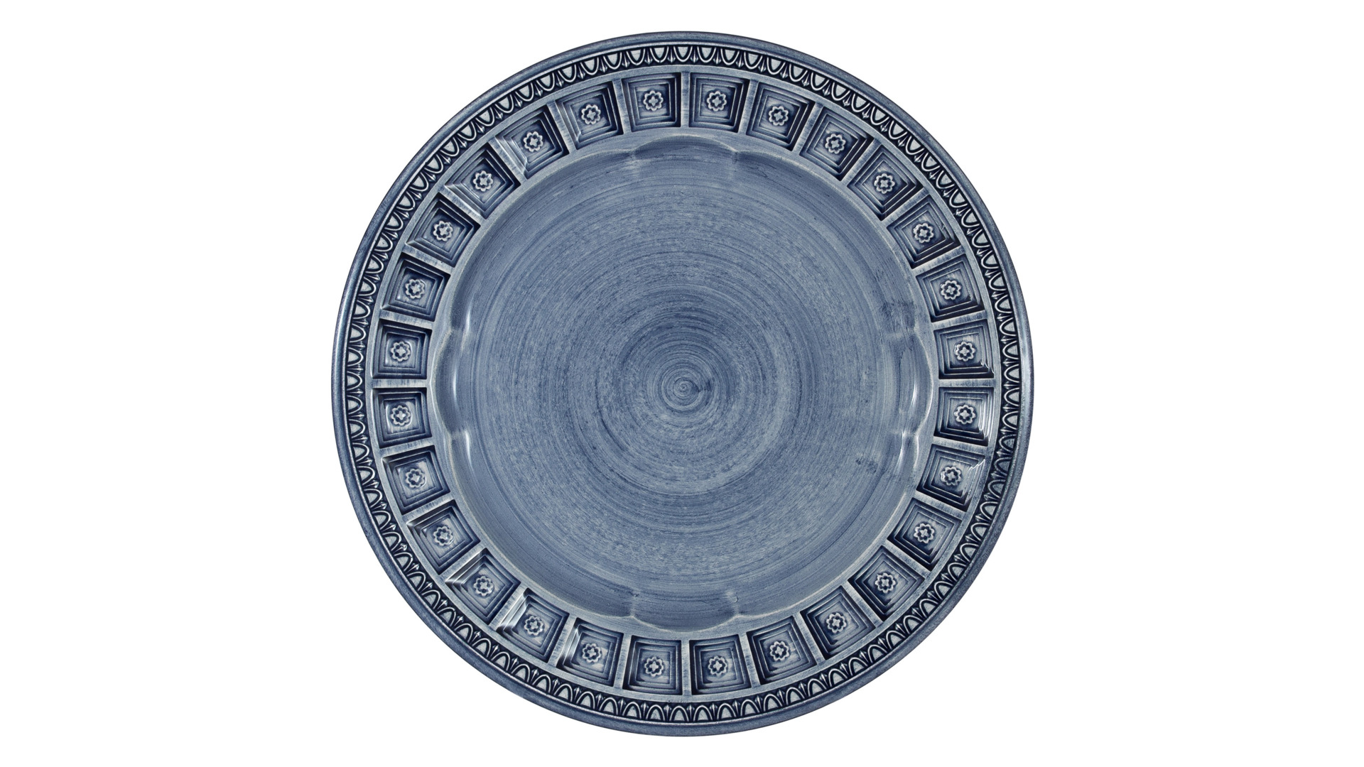 Тарелка закусочная Matceramica Augusta 22 см, керамика, синий