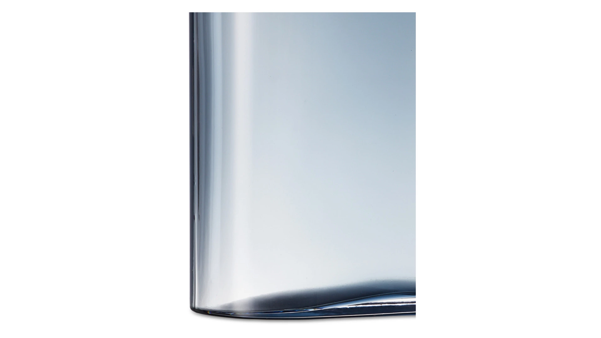 Ваза прямоугольная Nude Glass Слои 27,6 см, стекло хрустальное, синяя