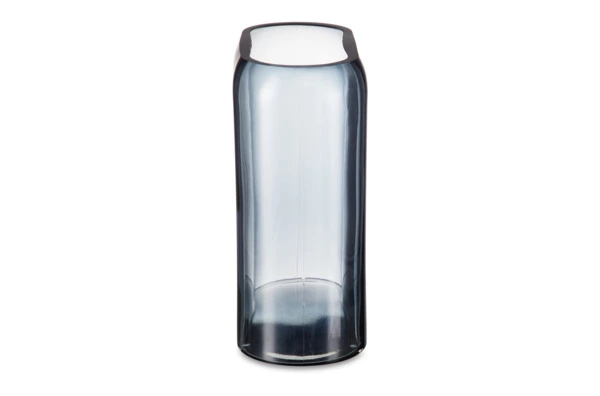 Ваза прямоугольная Nude Glass Слои 27,6 см, стекло хрустальное, синяя