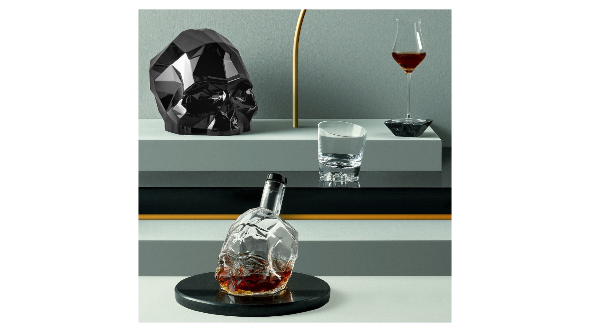 Набор стаканов для виски Nude Glass Мементо Мори 300 мл, 2 шт, хрусталь