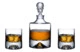 Набор из графина и 2 стаканов для виски Nude Glass Тень 1,25 л, 350 мл, стекло хрустальное