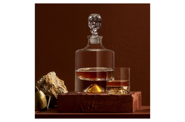 Набор из графина и 2 стаканов для виски Nude Glass Тень 1,25 л, 350 мл, хрусталь