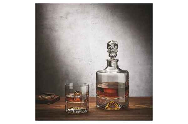 Набор из графина и 2 стаканов для виски Nude Glass Тень 1,25 л, 350 мл, стекло хрустальное