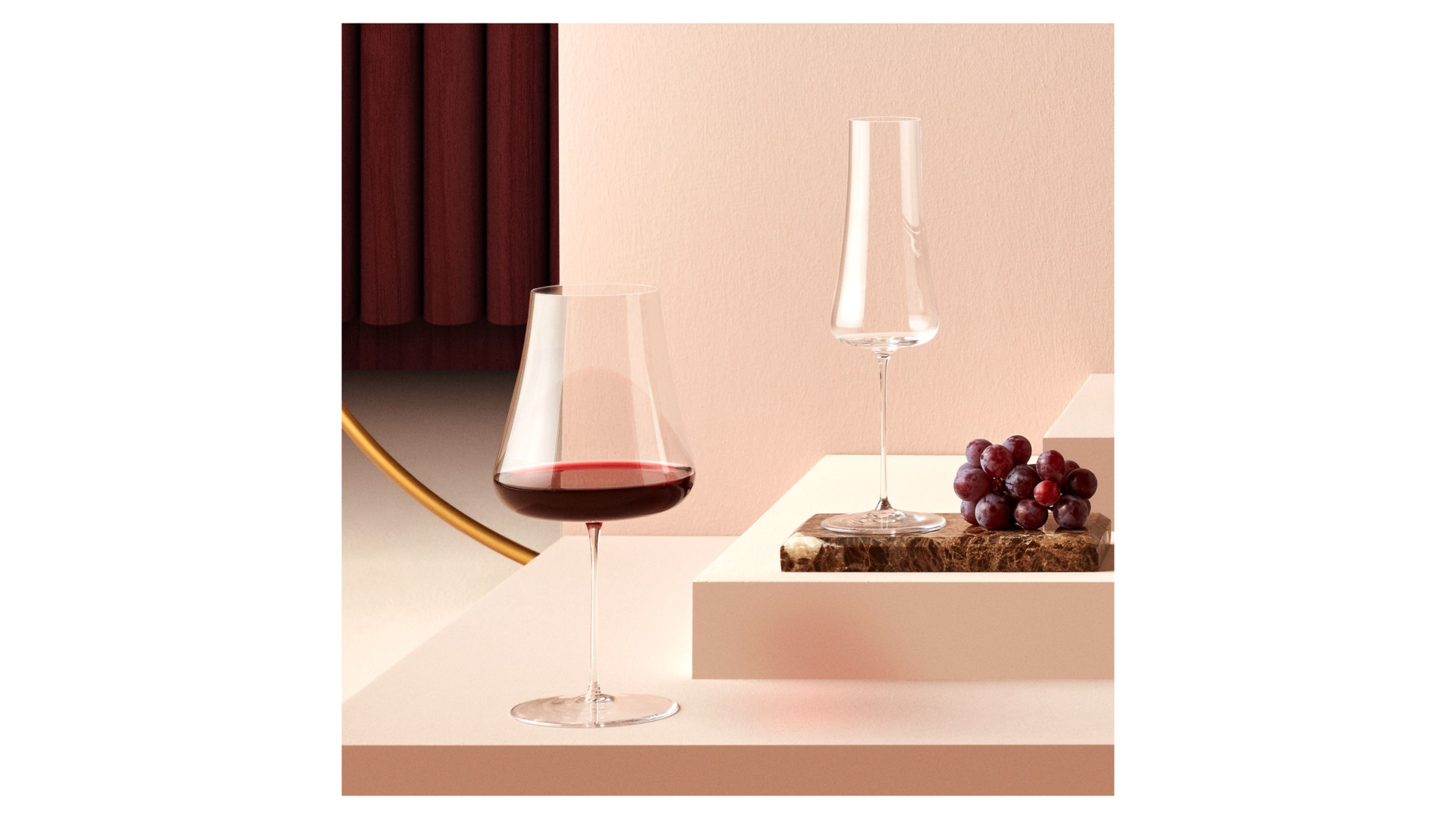Бокал для красного вина Nude Glass Невидимая ножка 1 л, хрусталь