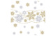 Салфетки трехслойные Duni Snow Glitter White 33 см, целлюлоза
