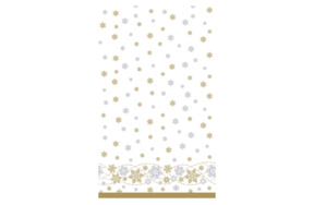 Скатерть Duni D-Cel Snow Glitter White 138х220 см, целлюлоза
