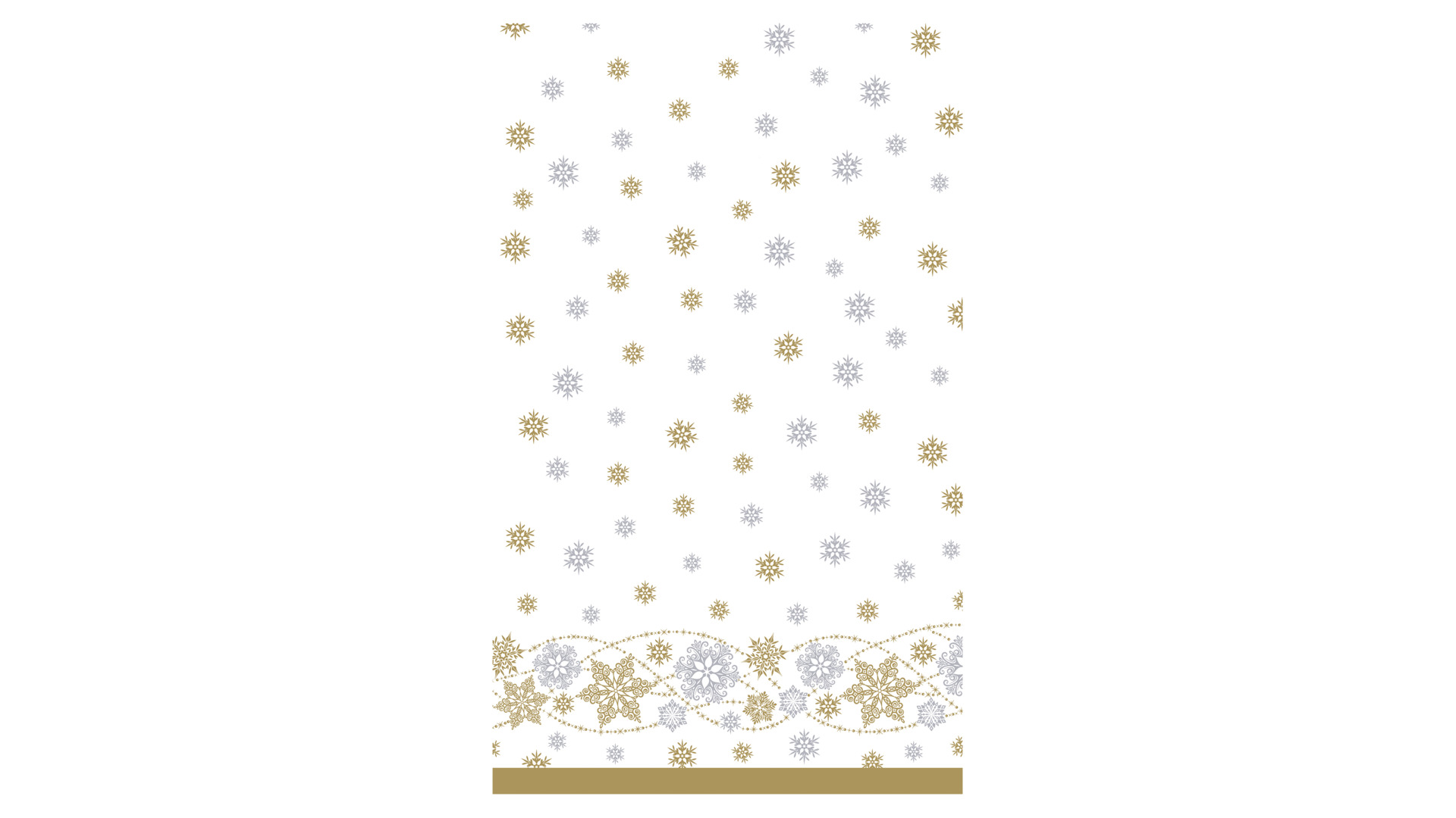 Скатерть Duni D-Cel Snow Glitter White 118х180 см, целлюлоза