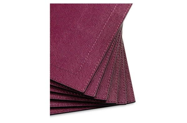 Набор салфеток подстановочных прямоугольных GioBagnara Морис 42х32 см, 6 шт, виноградный