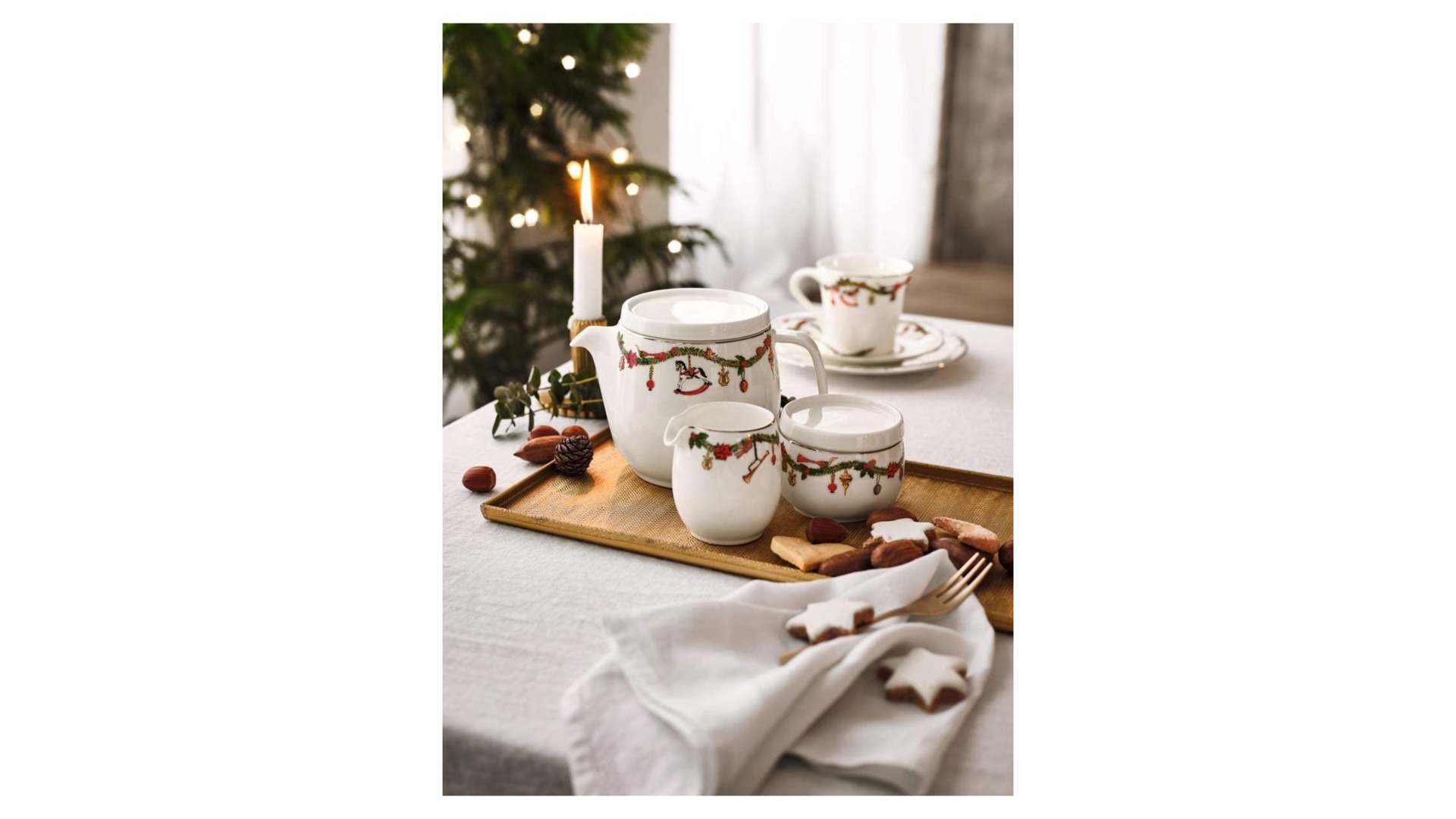 Сервиз чайный Hutschenreuther Рождество на 6 персон 9 предметов