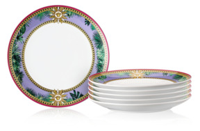 Набор тарелок закусочных  Rosenthal Versace Мир джунглей 21 см, фарфор, 6 шт