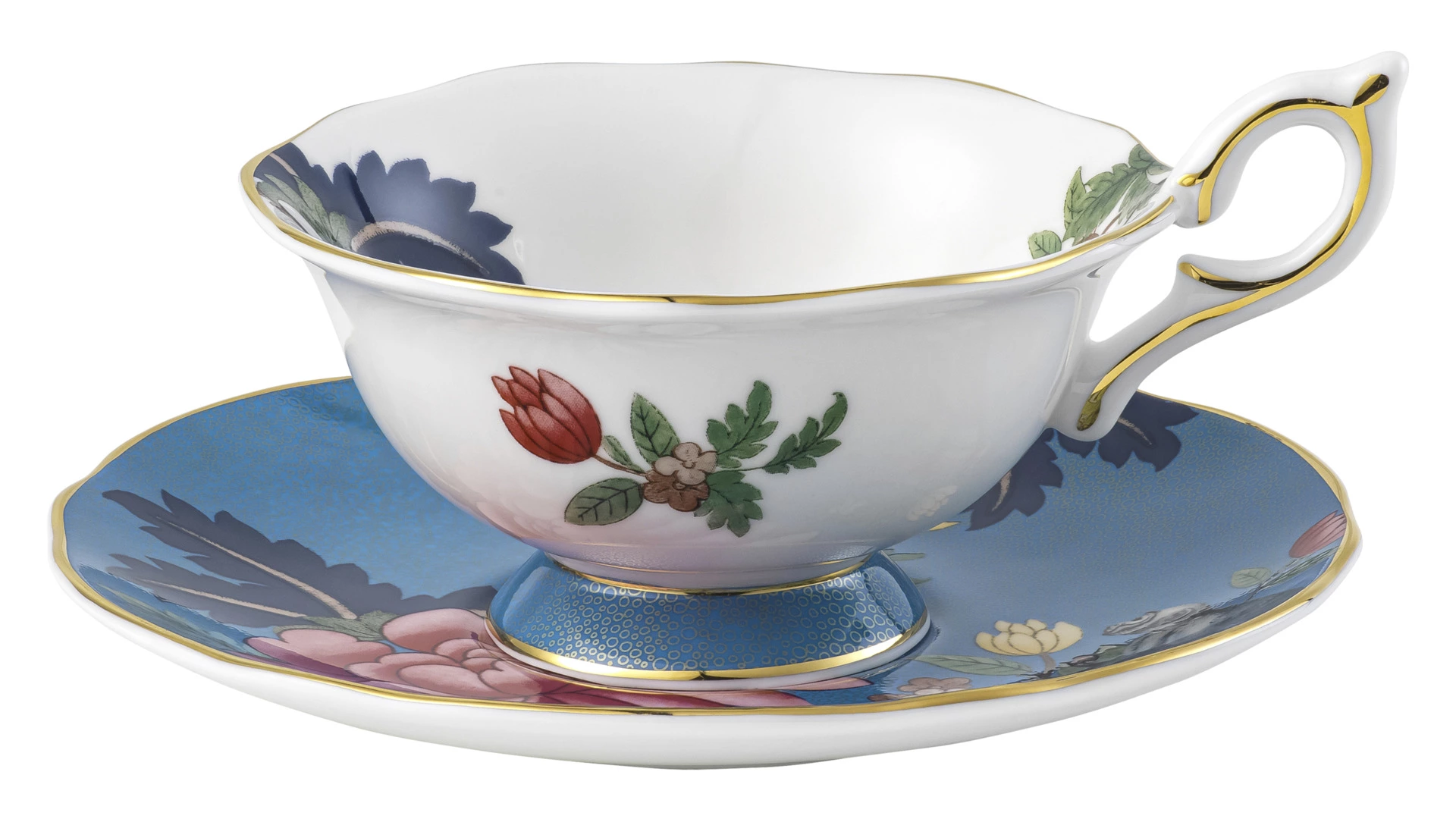 Чашка чайная с блюдцем Wedgwood Сапфировый сад 140 мл, фарфор