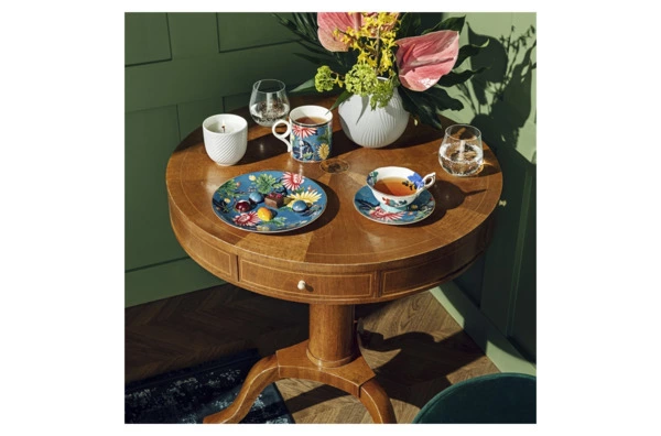 Чашка чайная с блюдцем Wedgwood Сапфировый сад 140 мл, фарфор