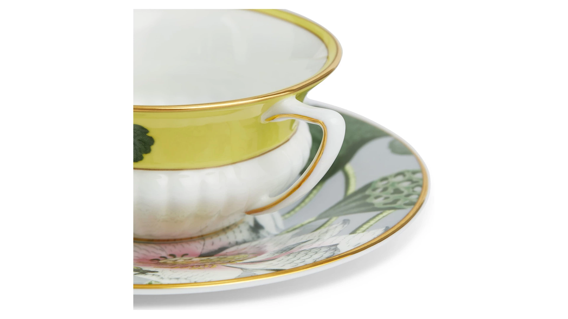 Чашка чайная с блюдцем Wedgwood Водяная лилия 140 мл, фарфор