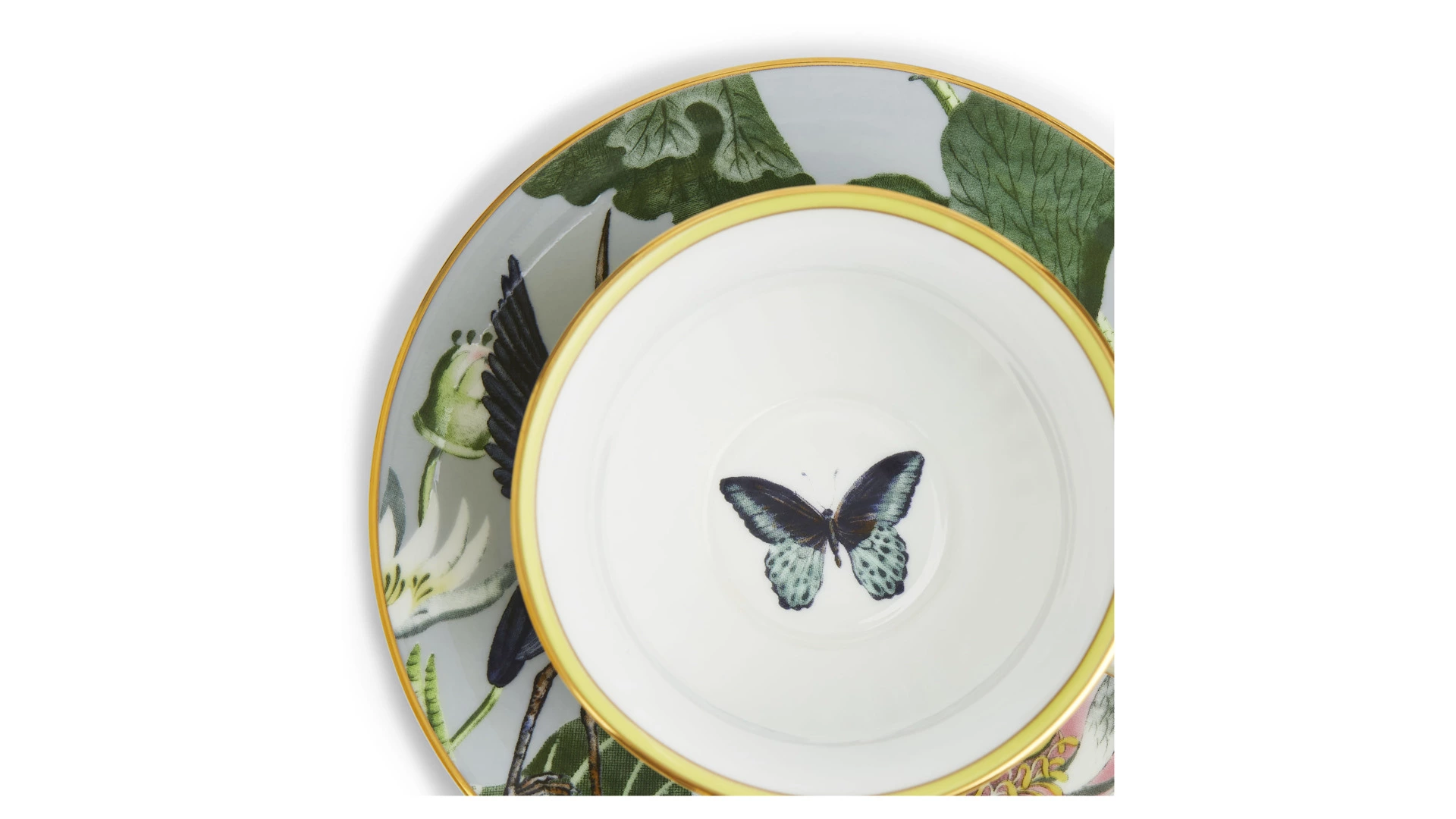 Чашка чайная с блюдцем Wedgwood Водяная лилия 140 мл, фарфор