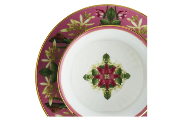 Чашка чайная с блюдцем Wedgwood Розовый лотос 140 мл, фарфор