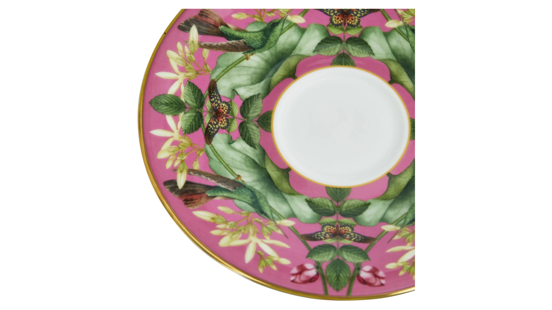 Чашка чайная с блюдцем Wedgwood Розовый лотос 140 мл, фарфор