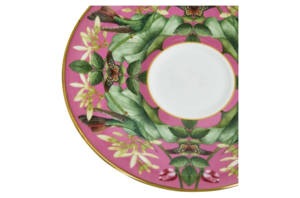 Чашка чайная с блюдцем Wedgwood Розовый лотос 140 мл, фарфор