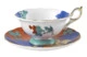 Чашка чайная с блюдцем Wedgwood Золотой попугай 140 мл, фарфор