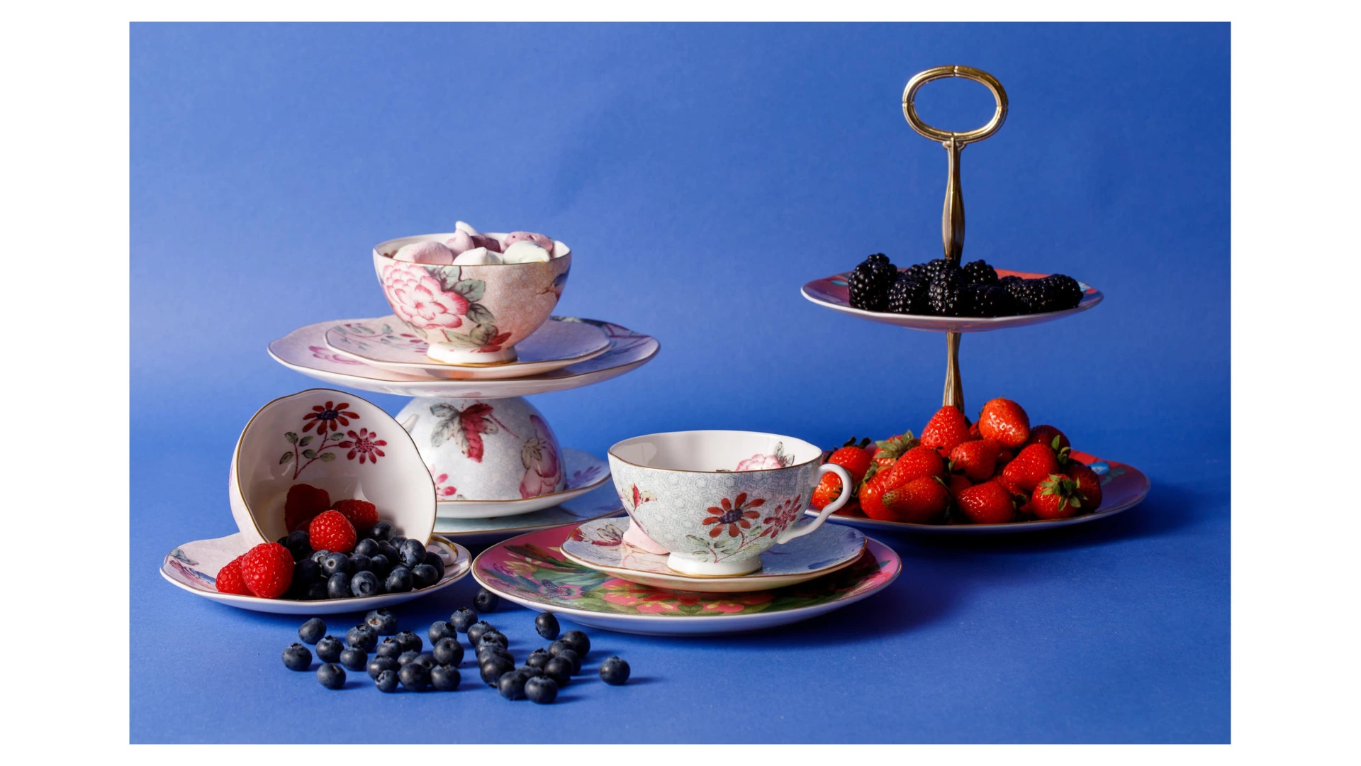 Чашка чайная с блюдцем Wedgwood Кукушка 180 мл, зеленая, фарфор