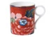 Кружка Wedgwood Пионы 240 мл, фарфор, красная, п/к