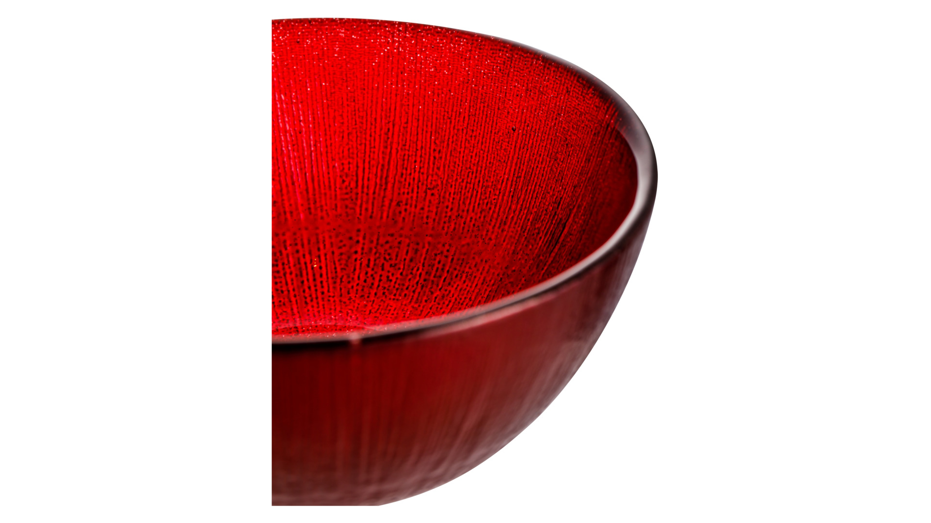 Чаша Akcam Бургундская кувшинка 10 см, стекло, бордовый