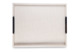 Поднос прямоугольный с ручками Giobagnara Виктор 44х54 см, жемчужный