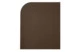 Салфетка подстановочная прямоугольная с закругленными углами GioBagnara Ванни 46х34 см, коричневая