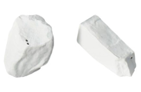 Солонка с перечницей Cmielow Rock&Salt 5 см, фарфор твердый, белый