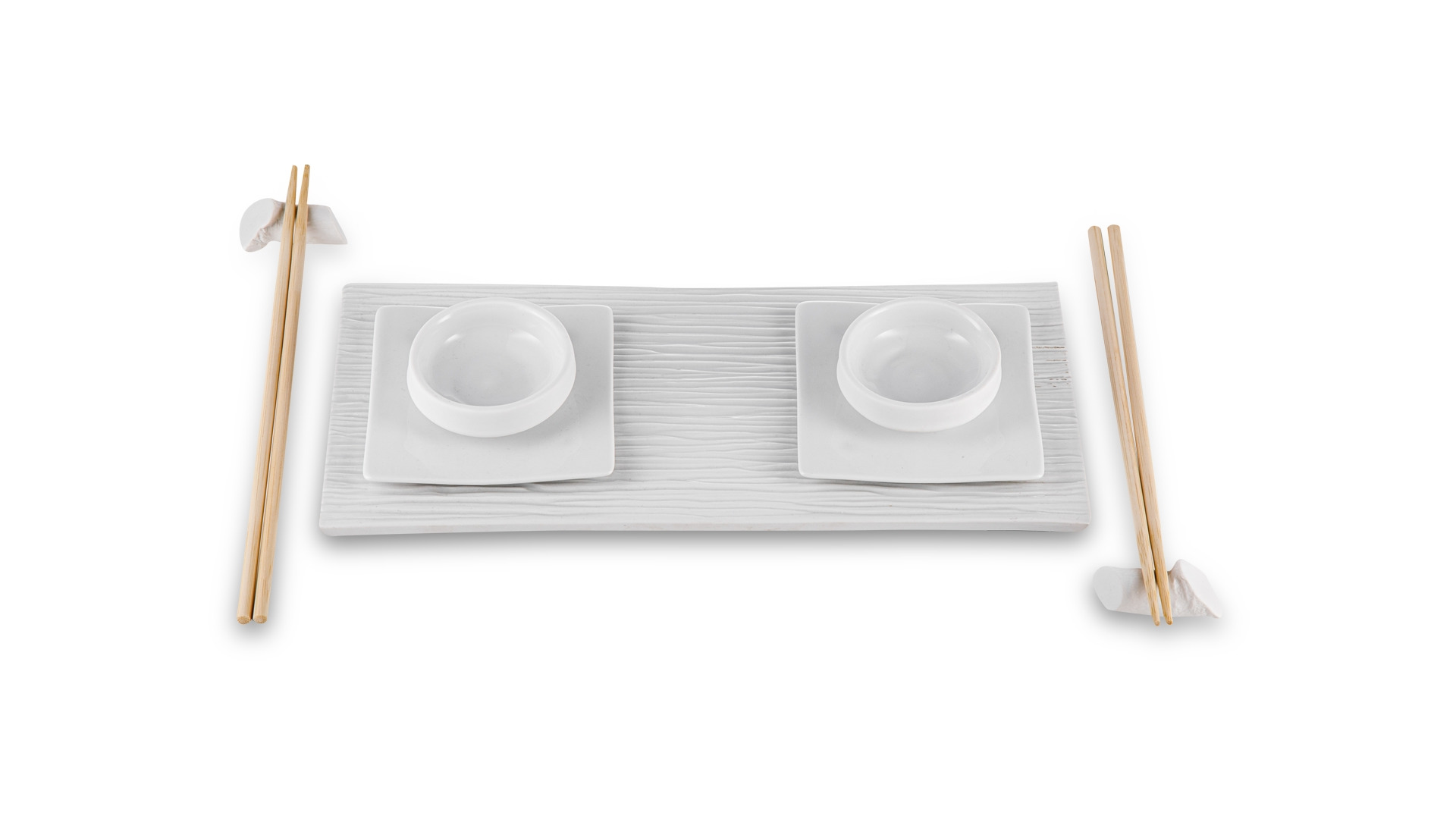 Набор для суши Cmielow Sushi Zen 7 предметов, фарфор твердый, белый
