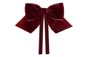 Бант Truffle Bee Bow 8 см, полиэстер, бордовый