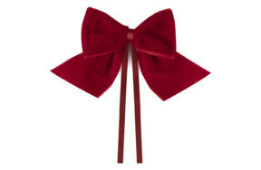 Бант Truffle Bee Bow 9 см, полиэстер, красный