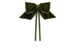 Бант Truffle Bee Bow 8 см, полиэстер, оливковый