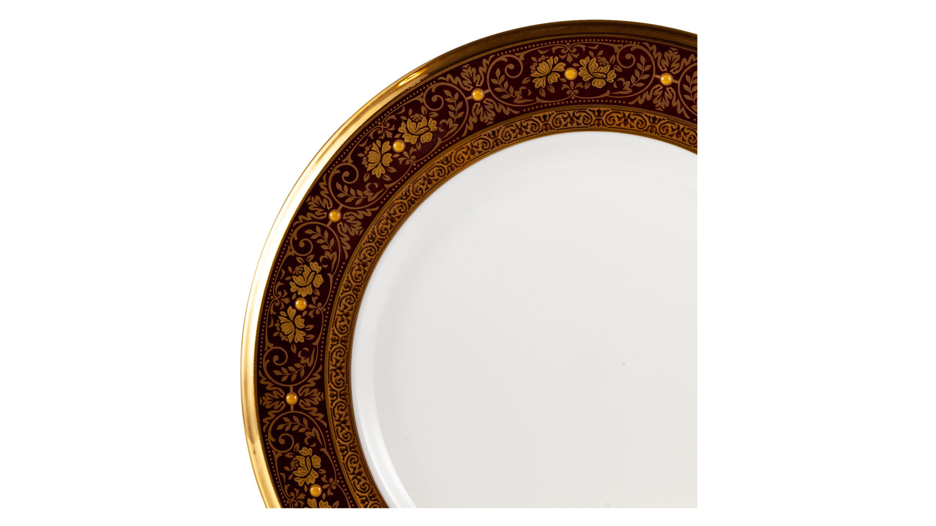 Тарелка десертная Noritake Джорджиан, золотой 17 см, фарфор