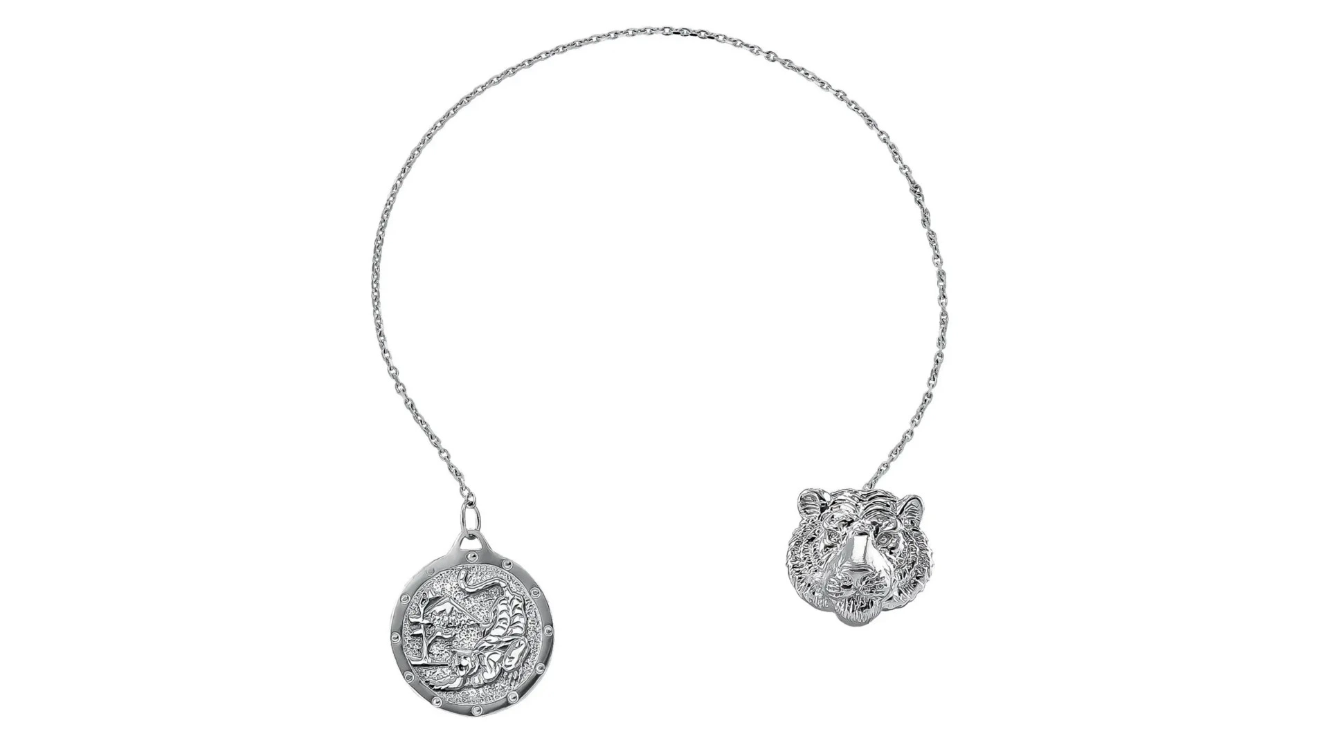 Ионизатор воды в футляре АргентА От Души Амулет Тигр 14,89 г, серебро 925