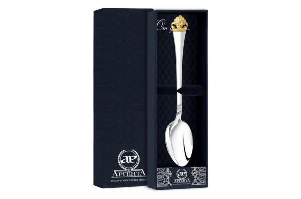 Ложка чайная в футляре АргентА Classic Афина 27,88 г, серебро 925