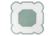Плейсмат квадратный Truffle Bee Boston 43х43см, бело-зеленый, хлопок