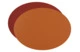 Плейсмат овальный двусторонний ADJ 47,5x35 см, кожа натуральная, бордо