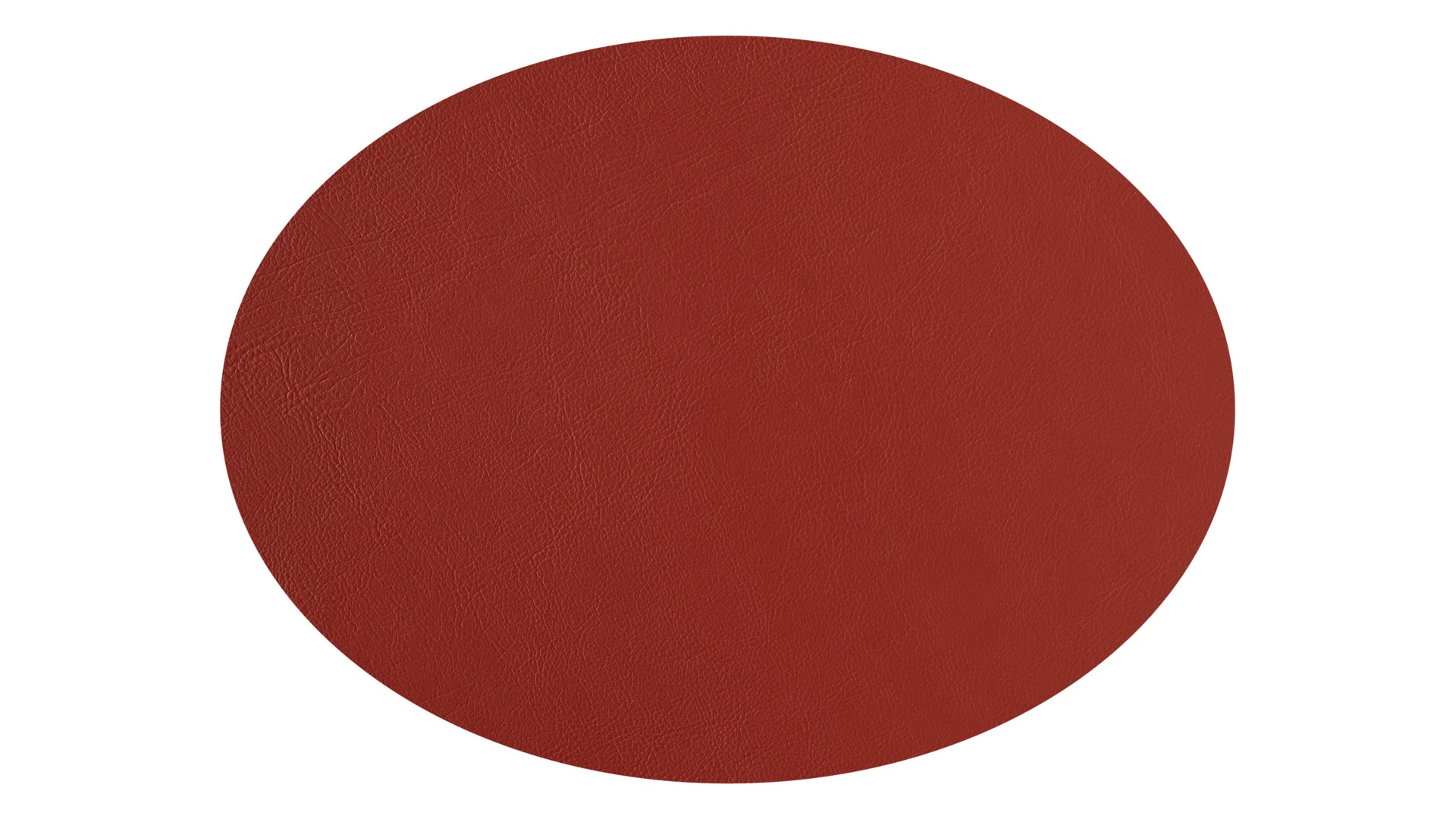 Плейсмат овальный двусторонний ADJ 47,5x35 см, кожа натуральная, бордо