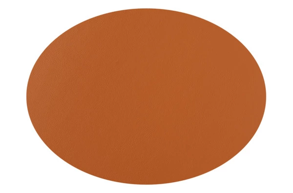 Плейсмат овальный двусторонний ADJ 47,5x35 см, кожа натуральная, бордо